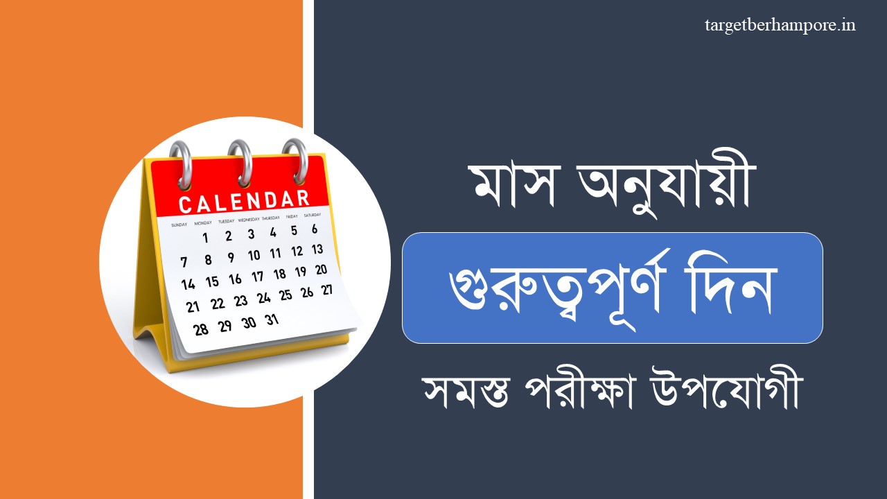 62 Importance Day In Calender For any Competitive Exam