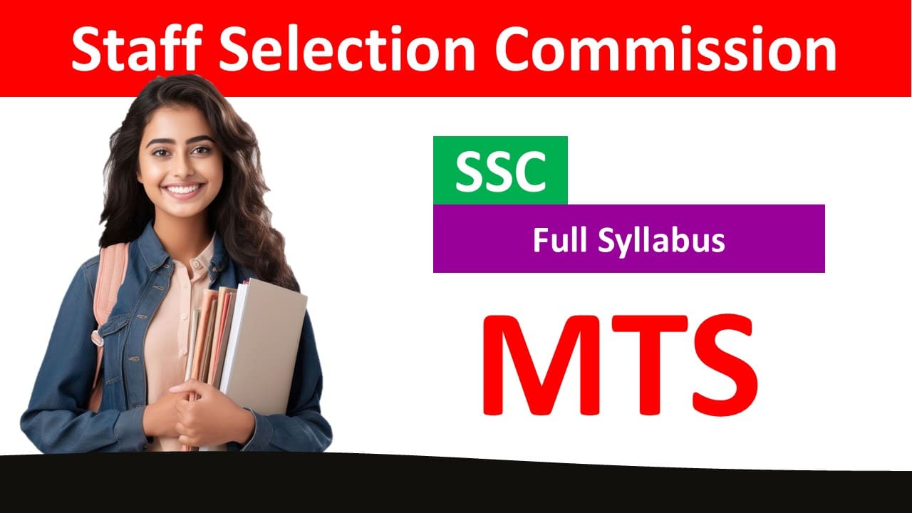 SSC MTS Syllabus 2024